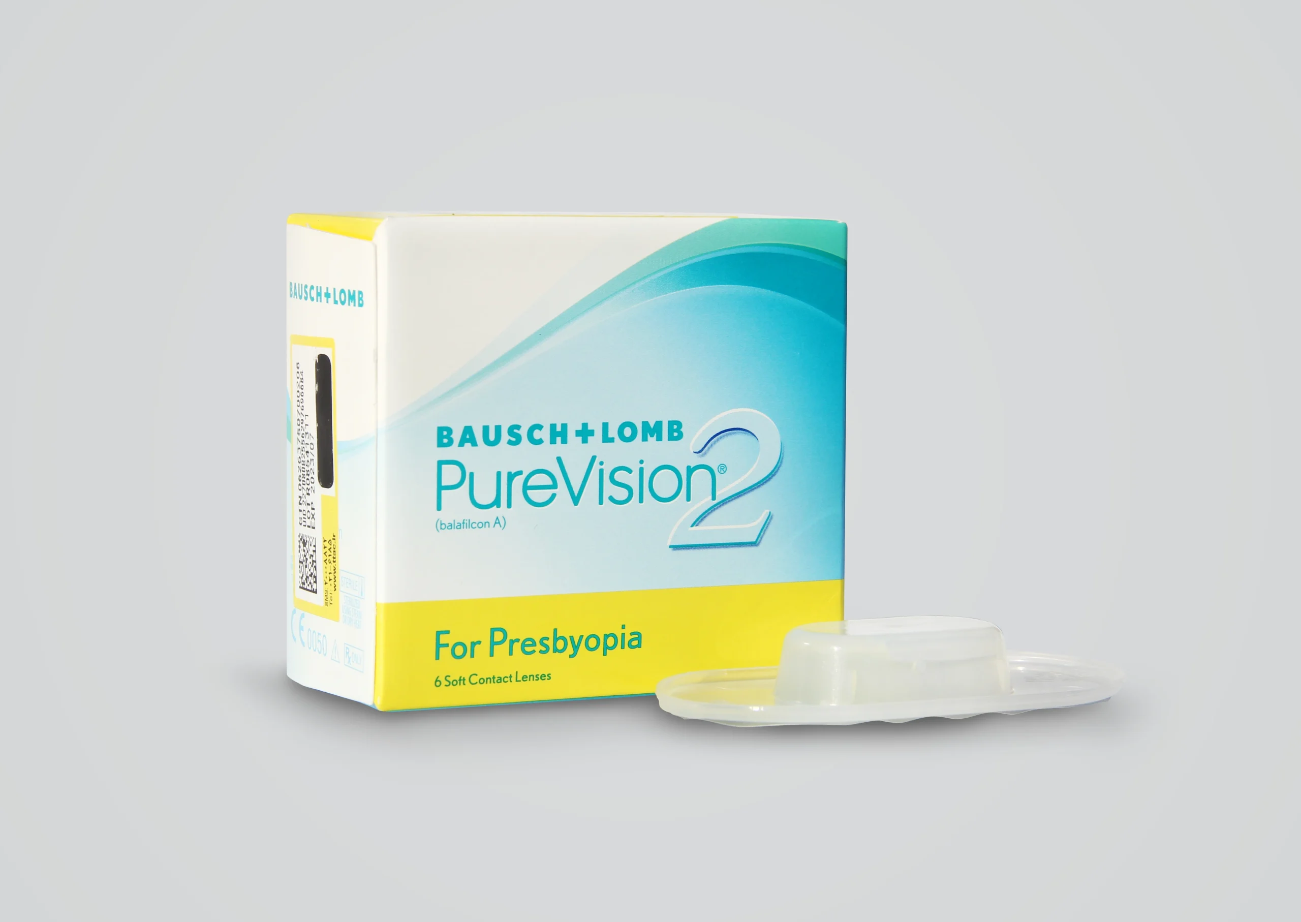 لنز تماسی طبی پیرچشمی پیورویژن مولتی فوکال (Purevision 2 Multi Focal)